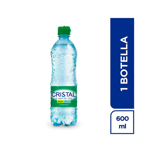Agua Cristal Con gAS 600 ml