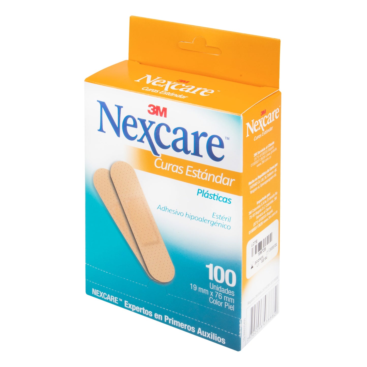 Curas Estandar Nexcare 100 Uds