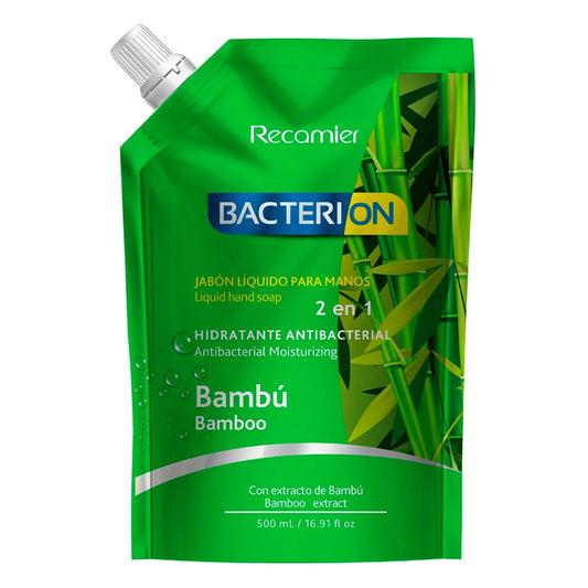 Jabón Bacterion Líquido Repuesto Bambú 500 ML