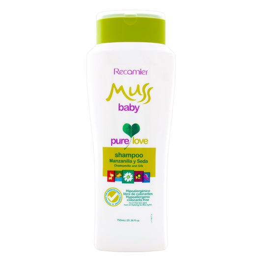 Champú Muss Baby Manzanilla Y Seda 750 Mililitros