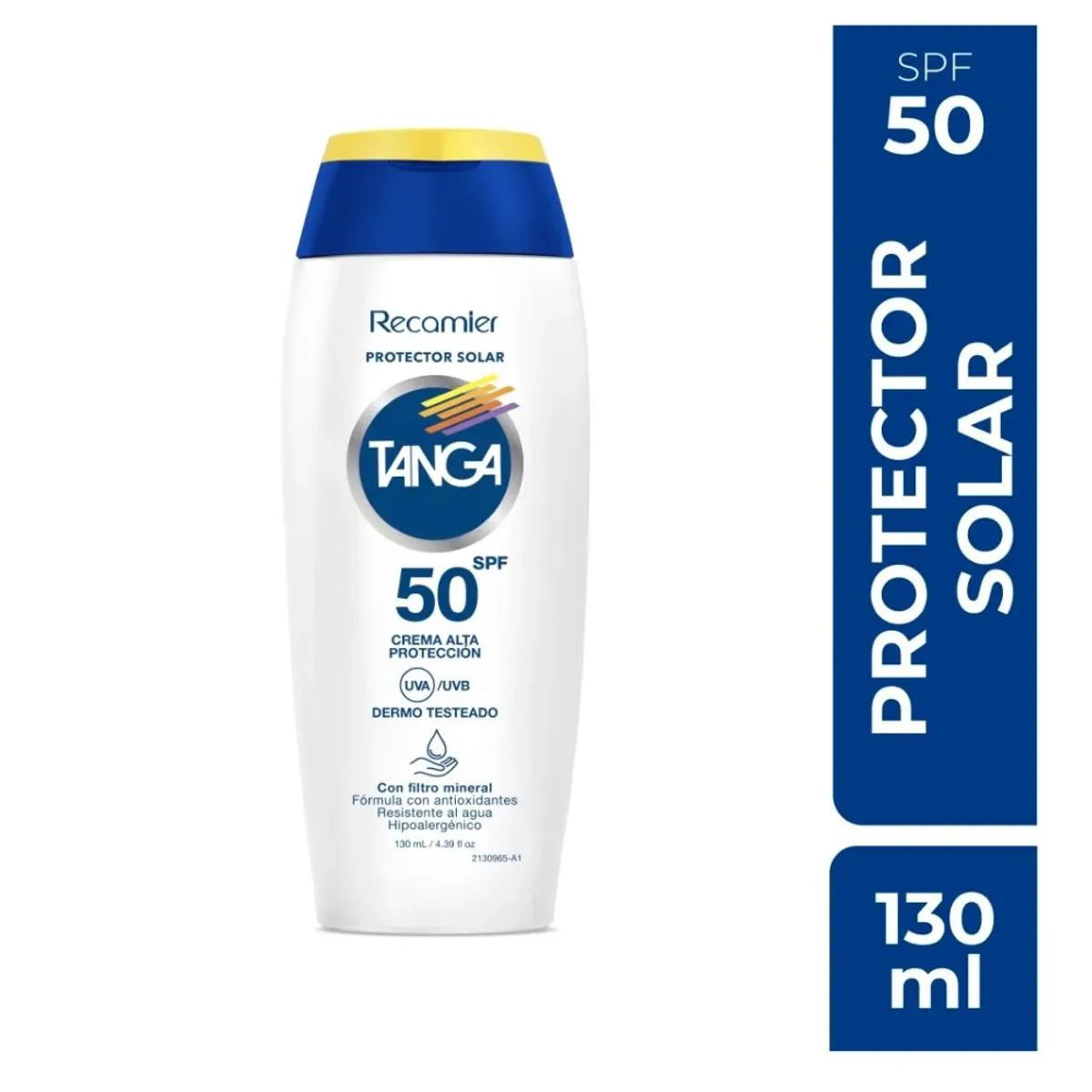 Bloqueador.TANGA Spf 50 Crema 130 ml