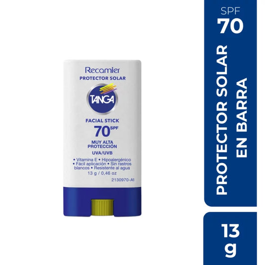 Bloqueador.TANGA Spf 70 Barra Facial 13 g
