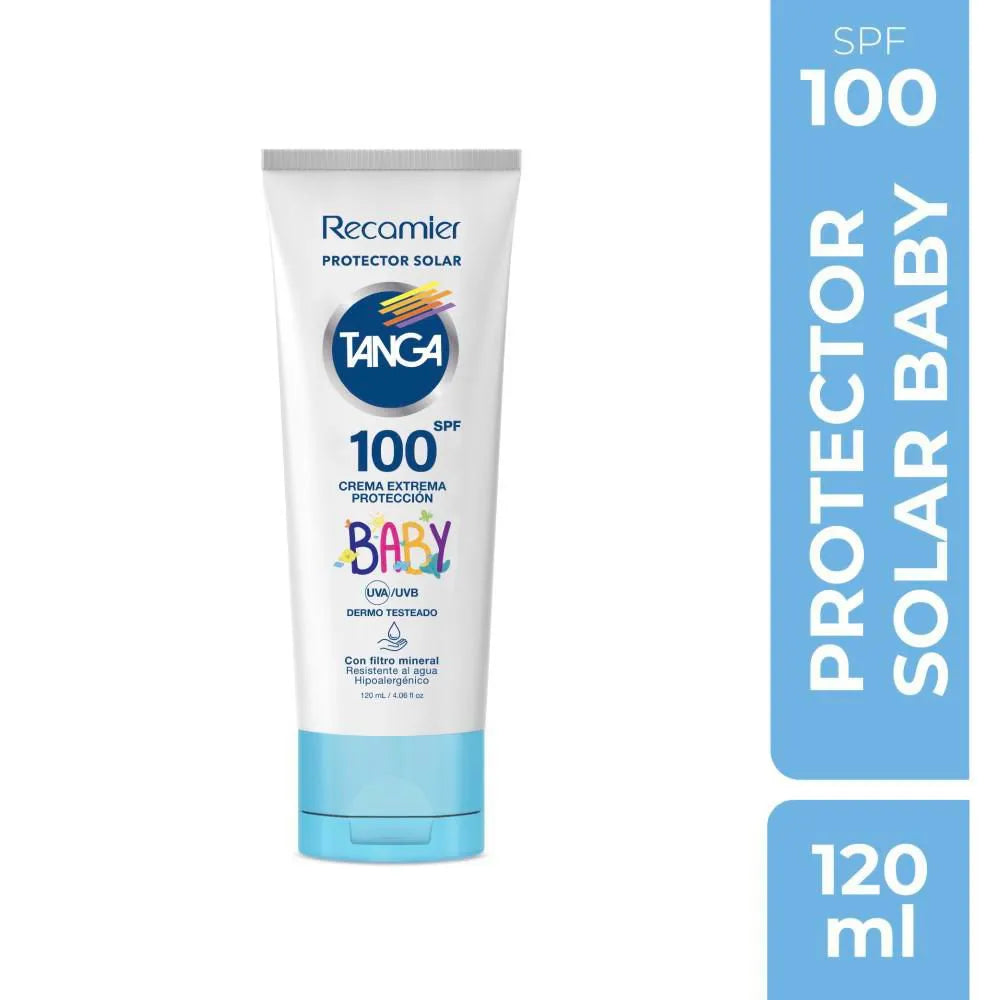 Bloqueador.TANGA Spf 100 Baby Crema 120 ml