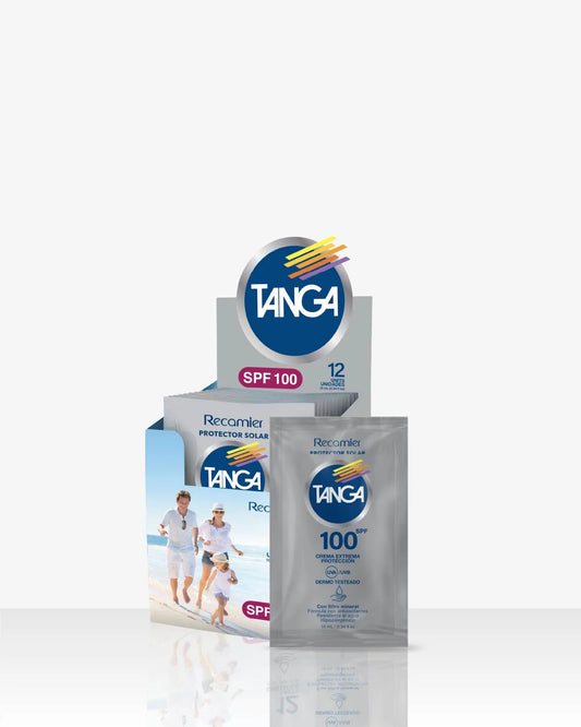 Bloqueador.TANGA Crema Spf 100 10 ml 12 Sbs