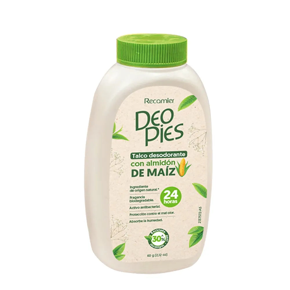 Deo Pies Talco A.de Maiz 120gr Gotas 60 gr