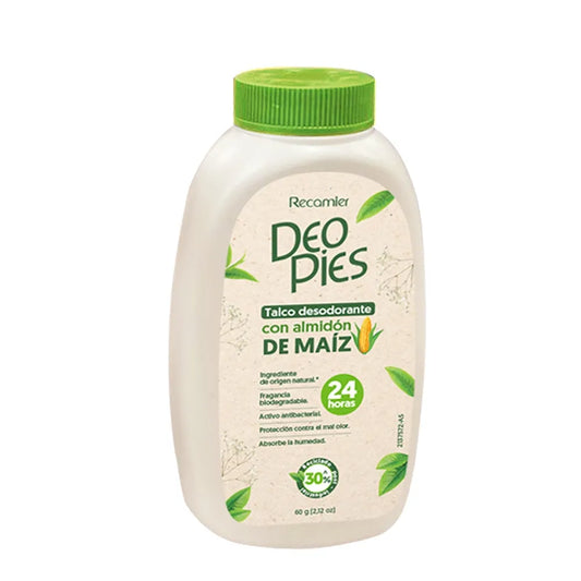 Deo Pies Talco A.de Maiz 120gr Gotas 60 gr