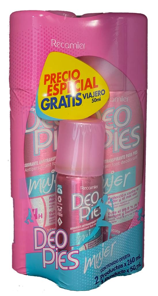 2 Desodorante   Deopies Mujer 260 ml Gotas 50 ml
