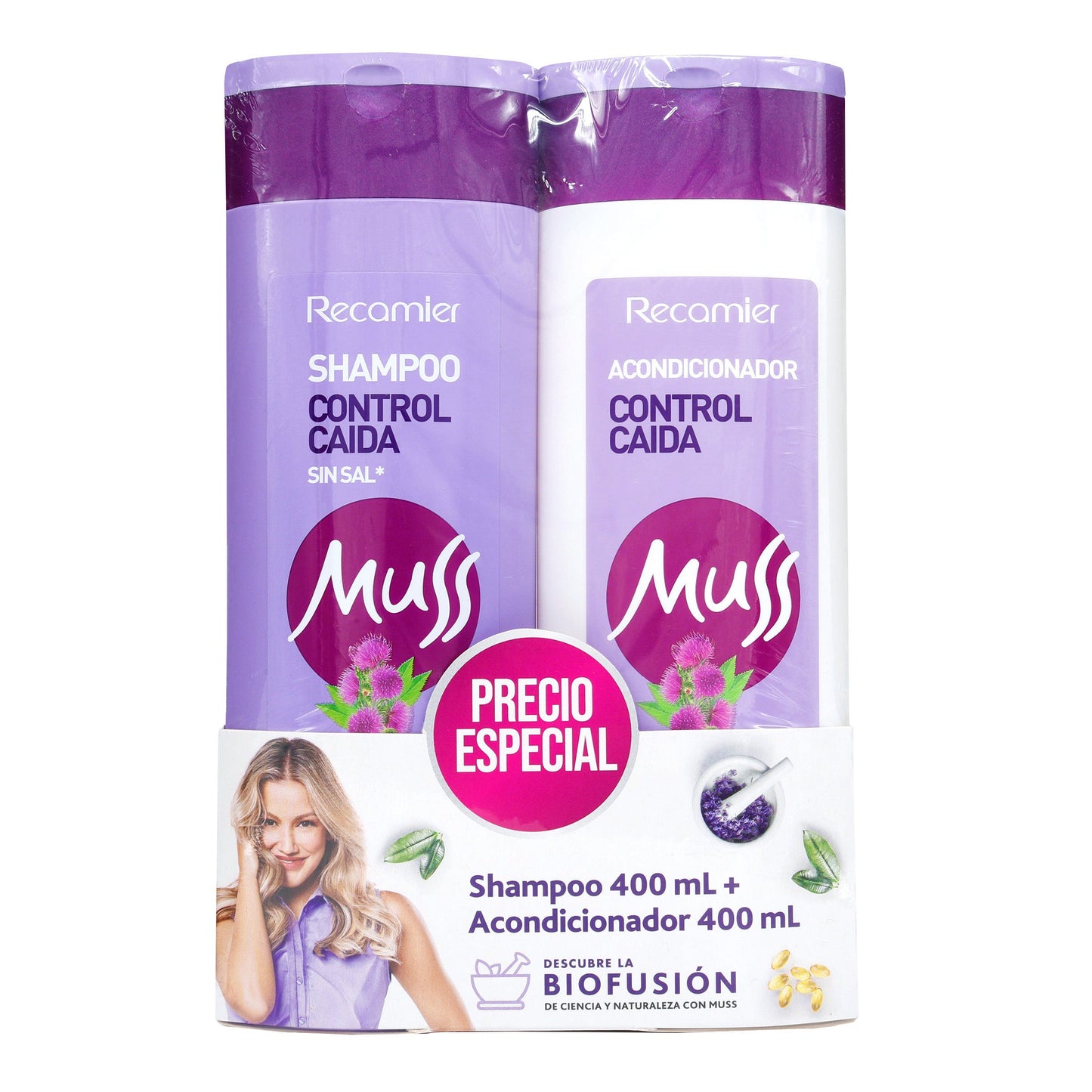 Shampoomuss Control Caida 400ml+acond.400ml