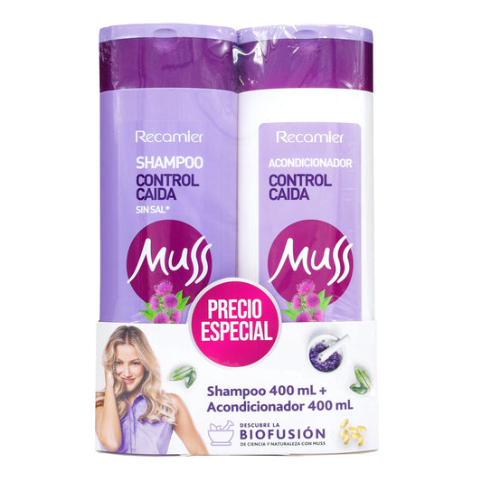 Shampoomuss Control Caida 400ml+acond.400ml