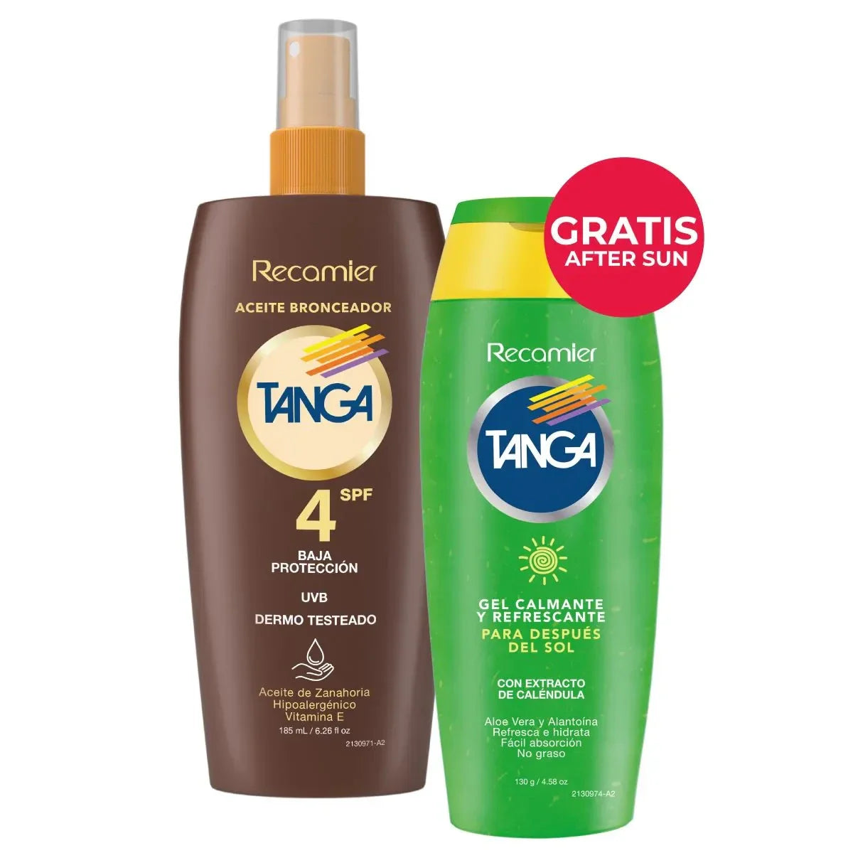 Bron.tanga Aceit.spf 4 185ml+aft.g.130ml