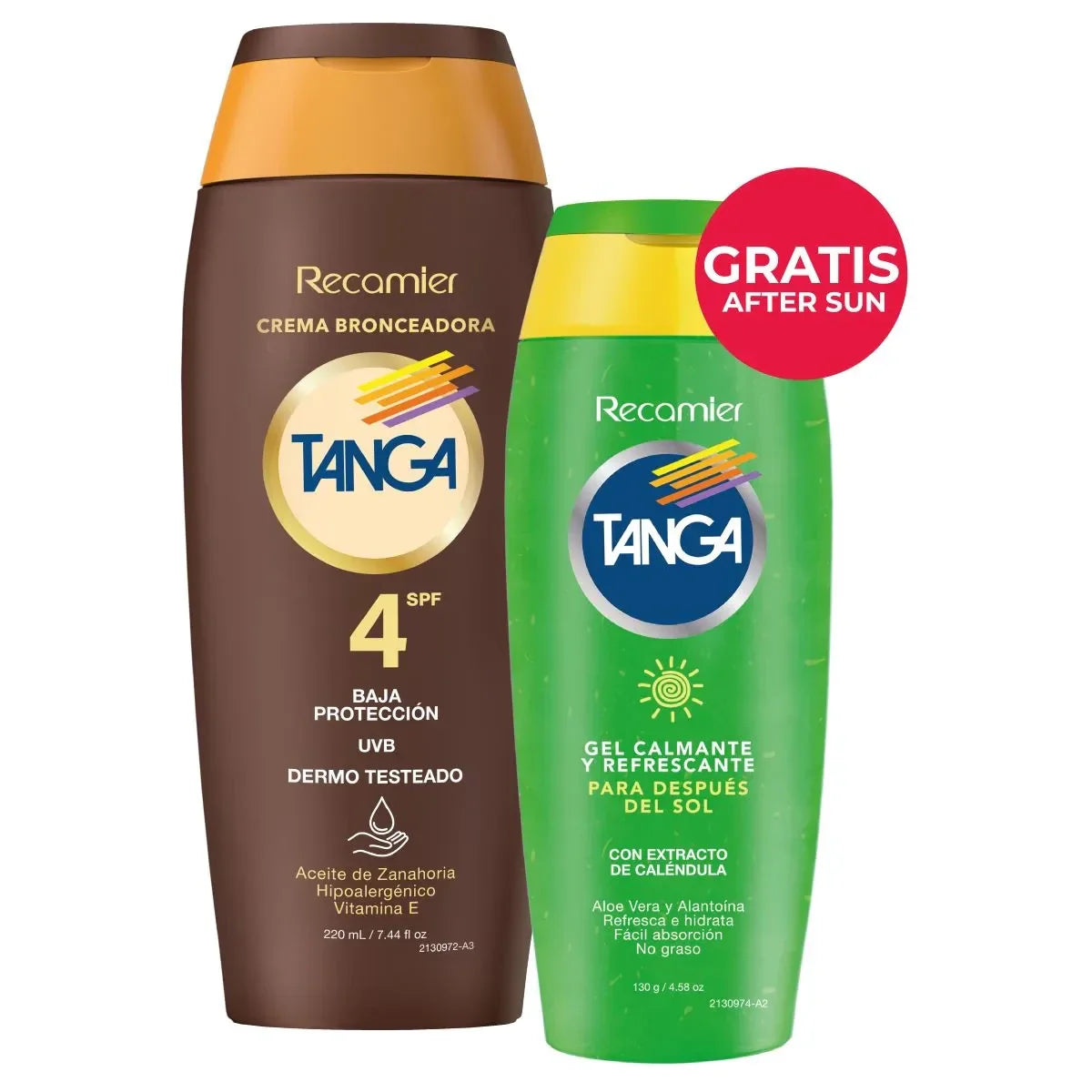 Bron.tanga Crema.SPF 4 220ml+aft.gel 130ml