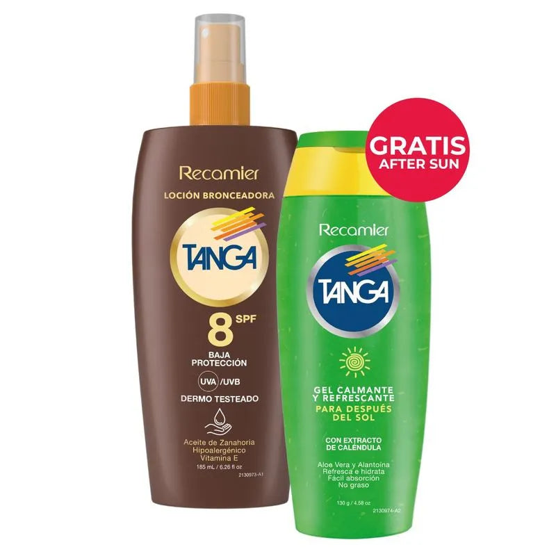 Bron.tanga Loción.SPF 8 185ml+aft.gel 130ml