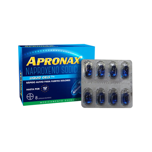 Apronax Liquid Gel 275 mg 8 Cápsulas