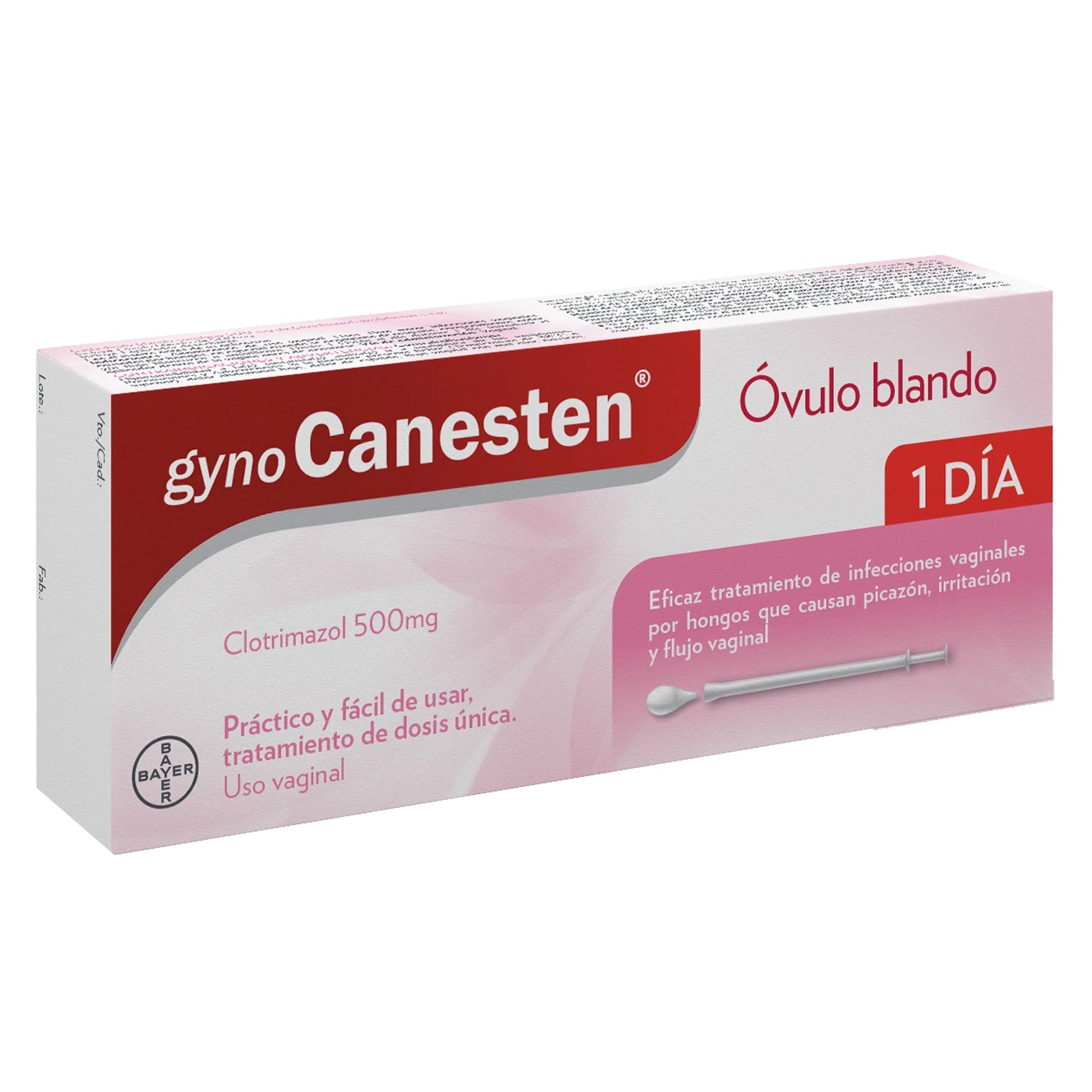 gYNOCANESTEN 500 mg 1 Óvulos