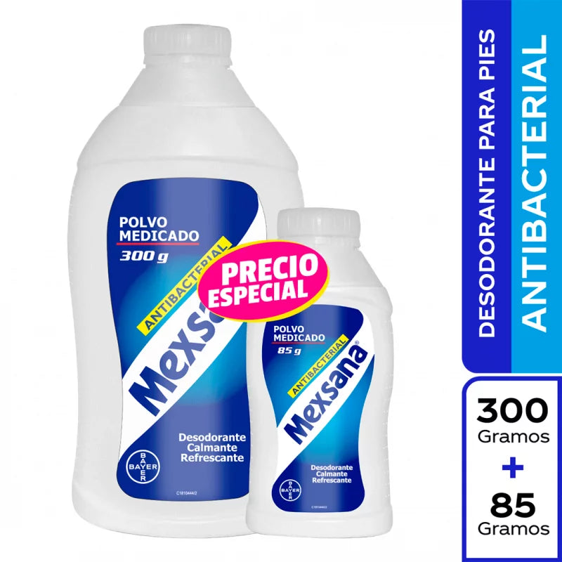 Talco Mexsana 300grs + Talco 85grs IVA