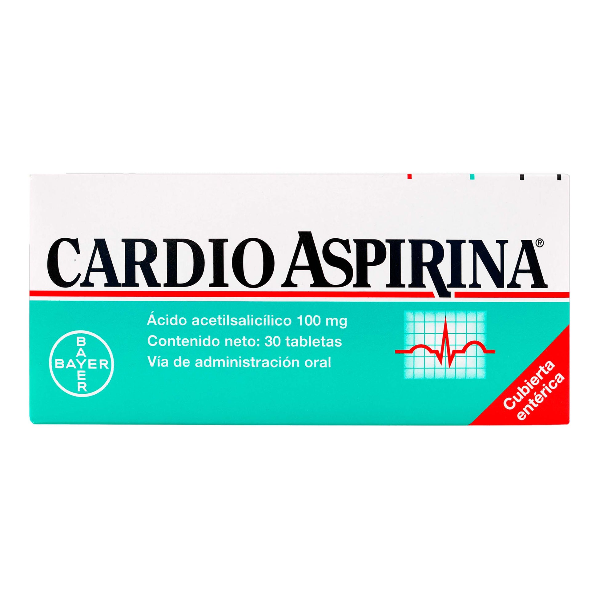 Cardioaspirina 100 mg 30 Tabletas (pb)