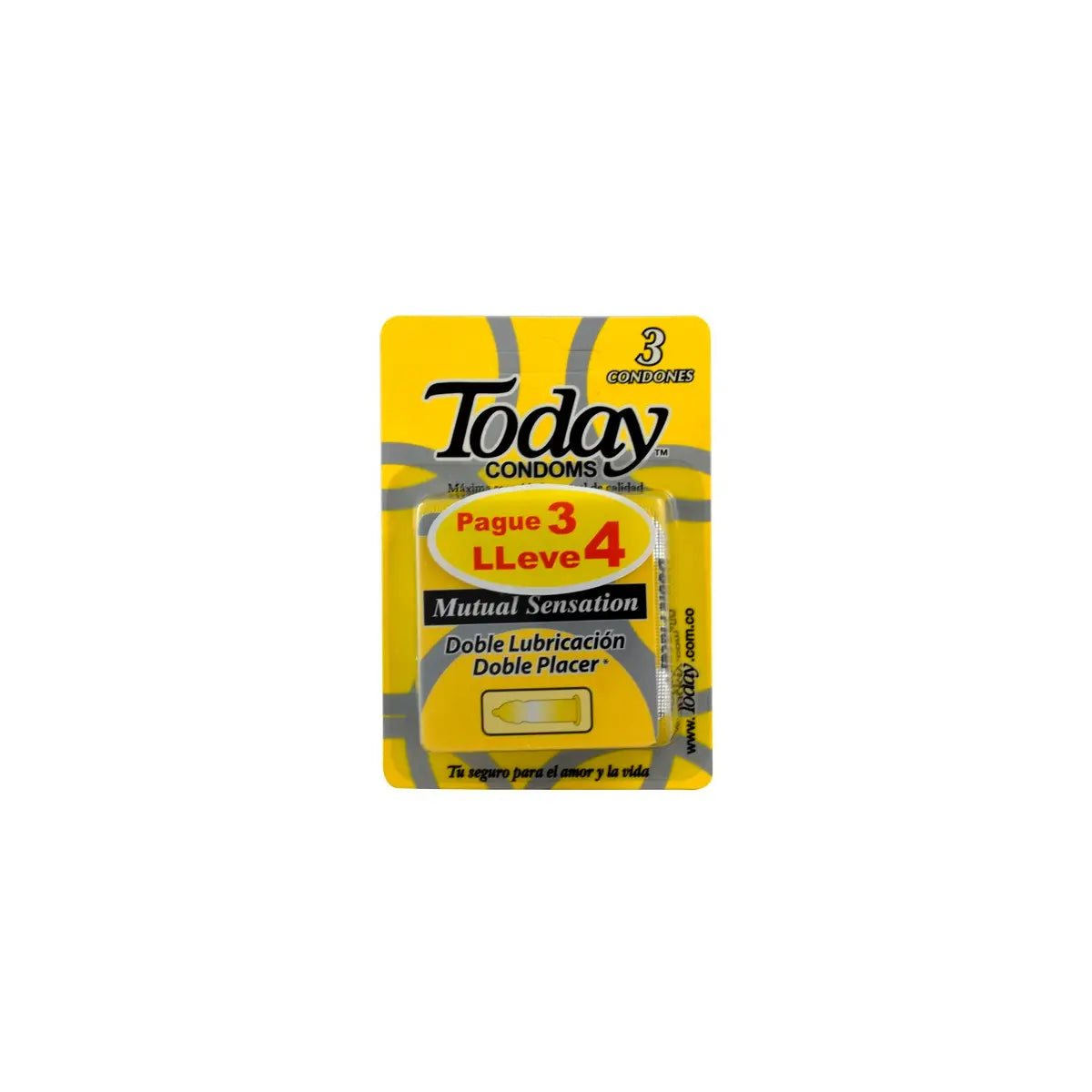Preservativo.TODAY Mutual Sensation P3 Ll4