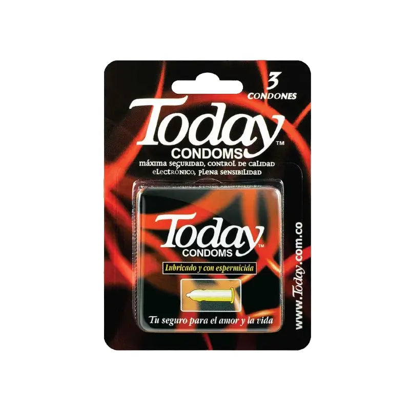Preservativo.TODAY Espermicida 3 Uds