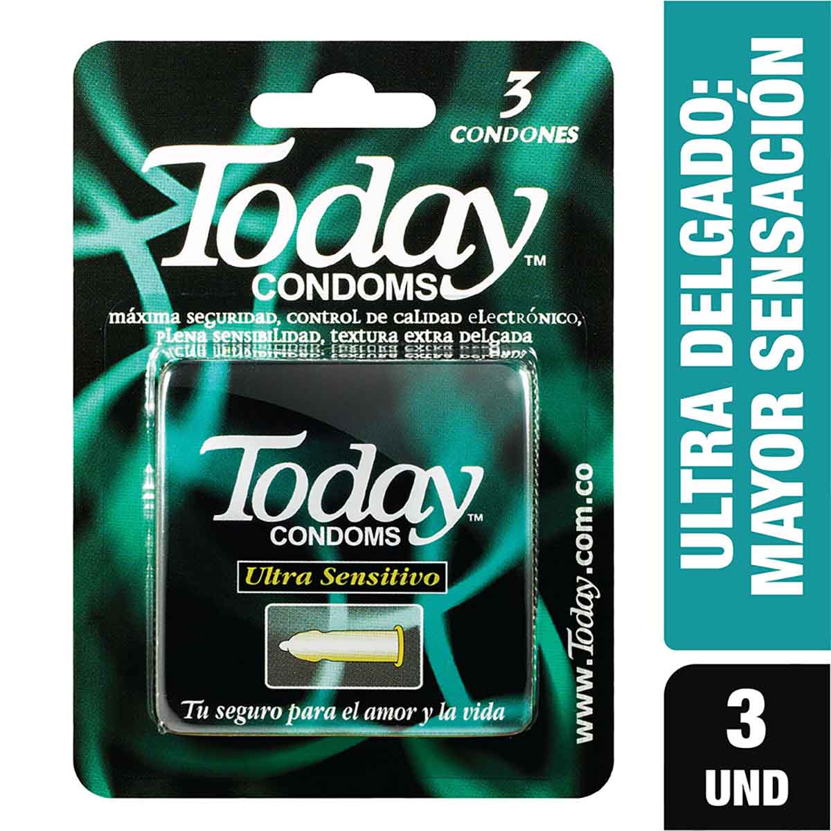 Preservativo.TODAY Ultra Sensitivo 3 Uds