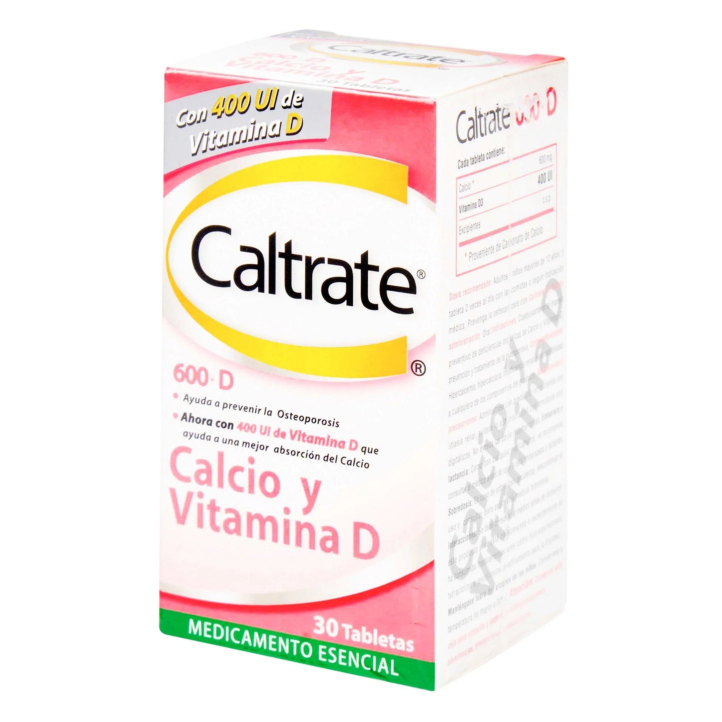 Caltrate D 600 mg 400ui 30 Tbs