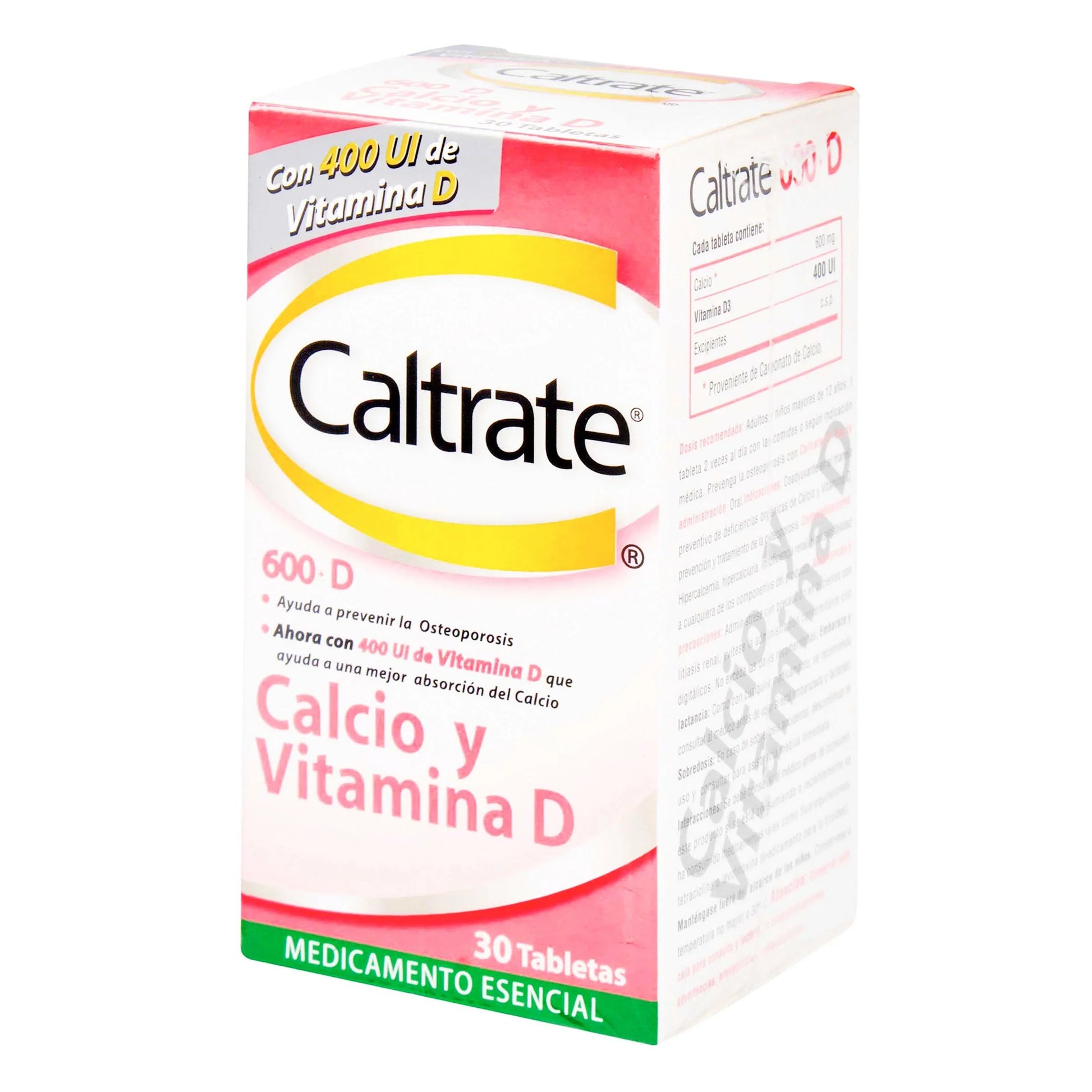 Caltrate D 600 mg 400ui 30 Tbs
