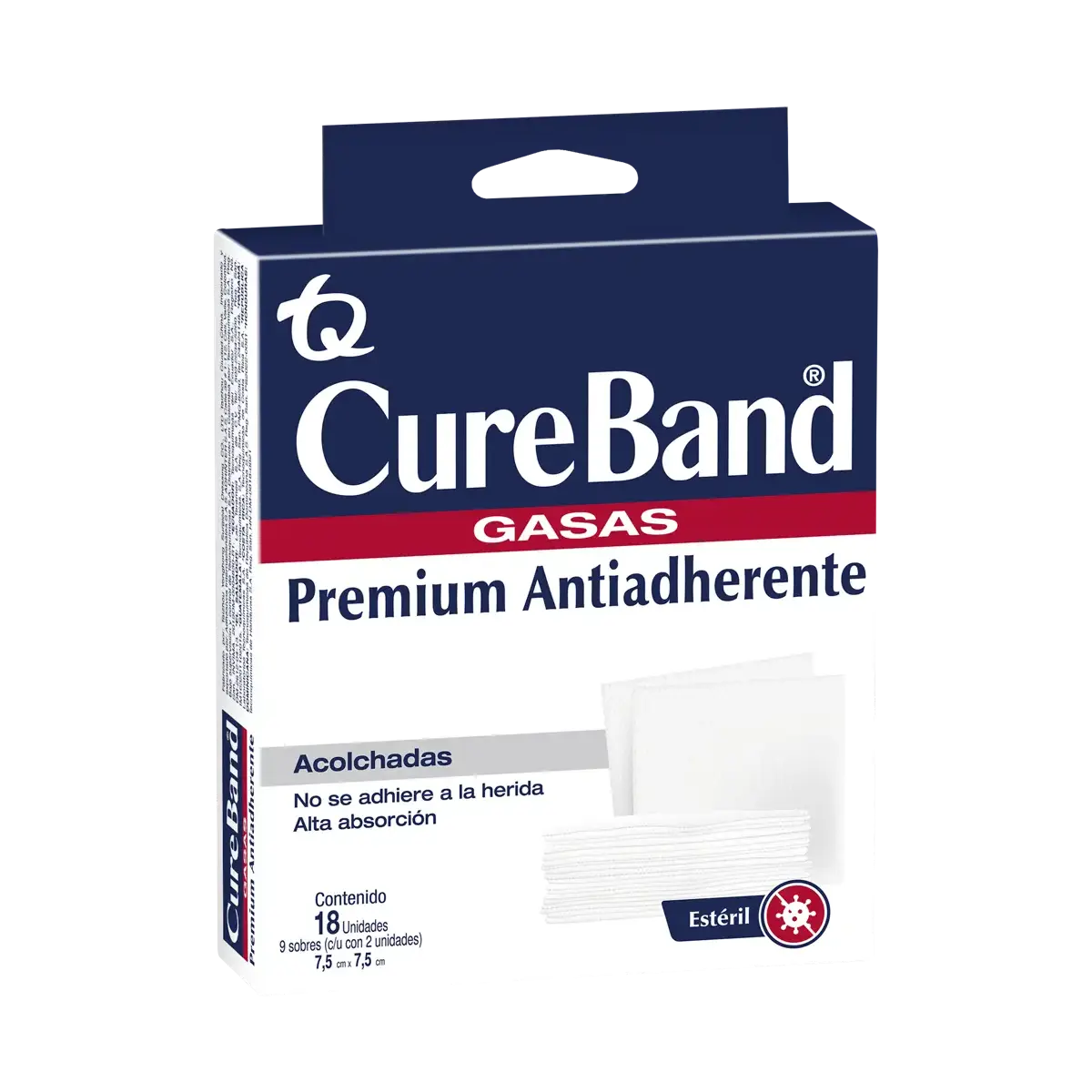 Gasa Cure Band Prem.es.7.5x7.5 Sob.2 9ud