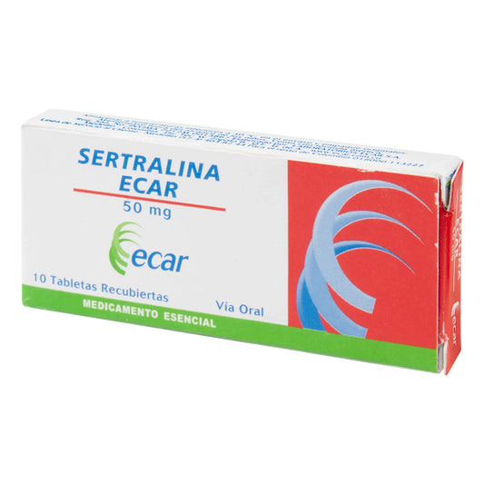 Sertralina 50 mg 10 Tabletas Ec