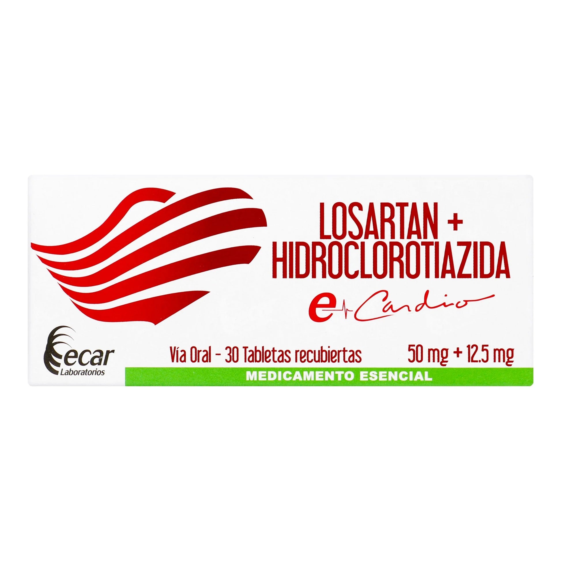 Losartán 50 mg+HCT 12.5 mg 30 Tbs Ec