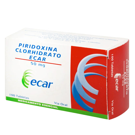 Piridoxina Clorhidrato 50 mg 100 Tbs Ec