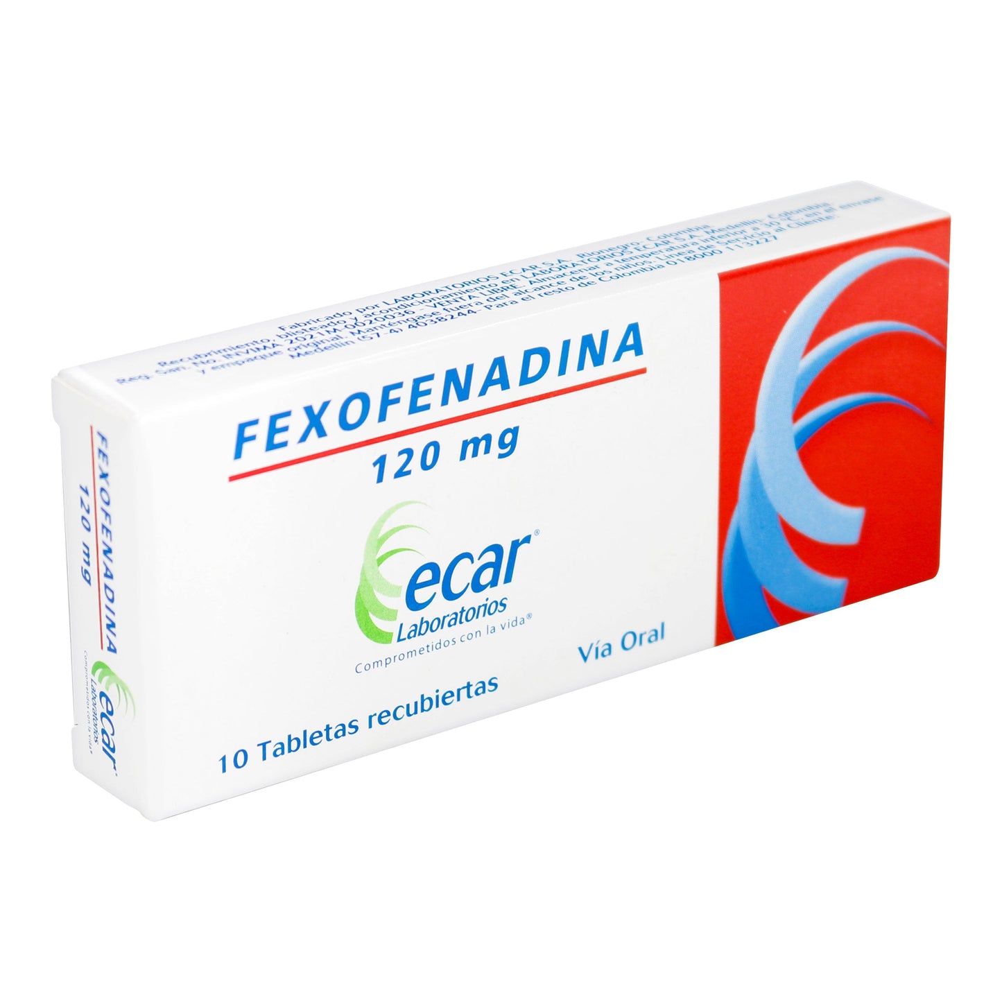 Fexofenadina 120 mg 10 Tableta Ecar