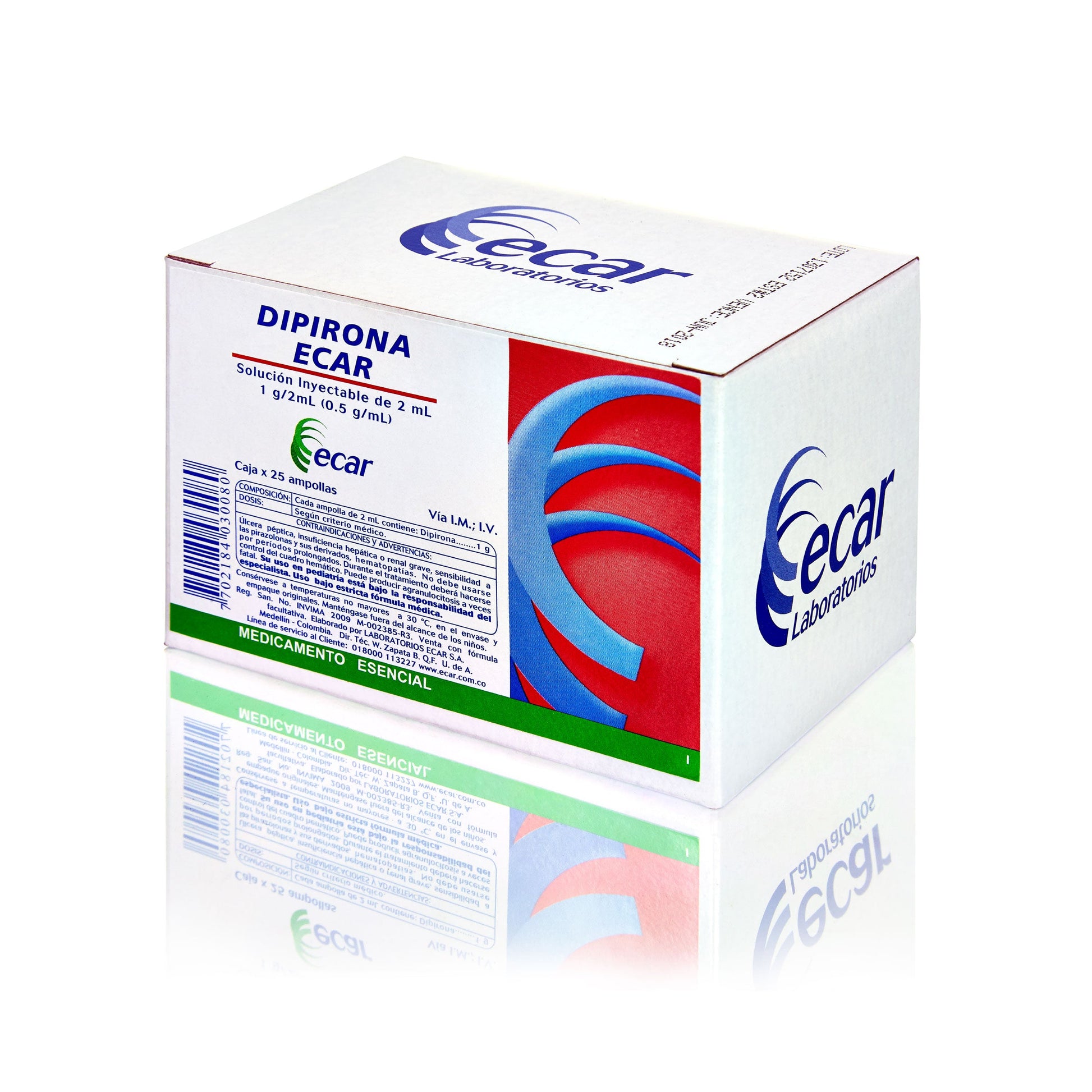 Dipirona 2 ml 25 Ampollas Ec