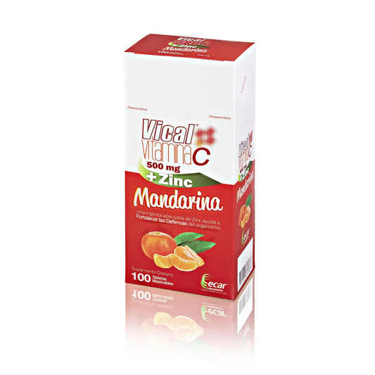 Vical Vitamina C +zinc Mandarina X100