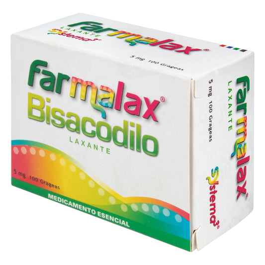 Farmalax Bisacodilo 5 mg 100 Cápsulas