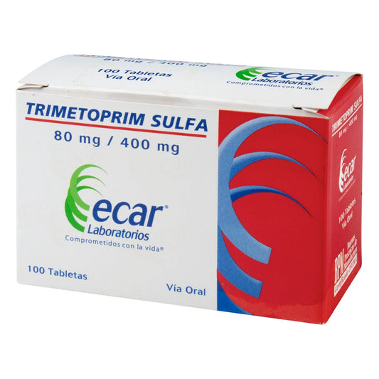 Trimetropin Sulfa80/400mg 100 Tabletas