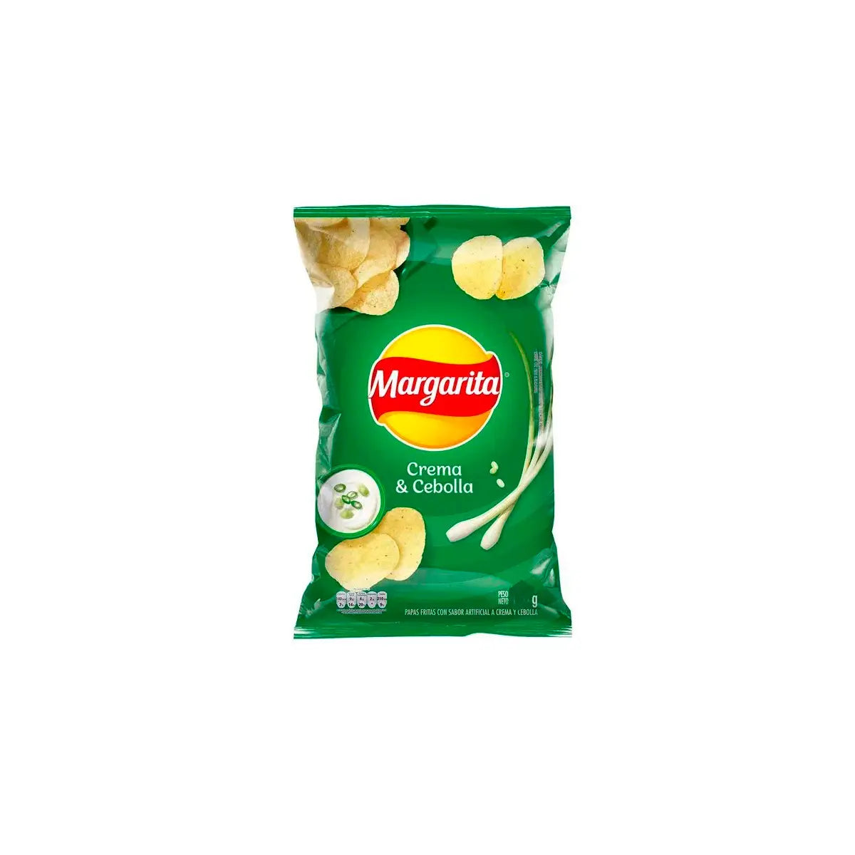 Papas Margarita Crema Cebolla 36g