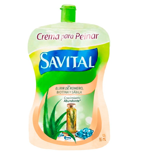 Crema Peinar Savital Elixir Romero 95 ML