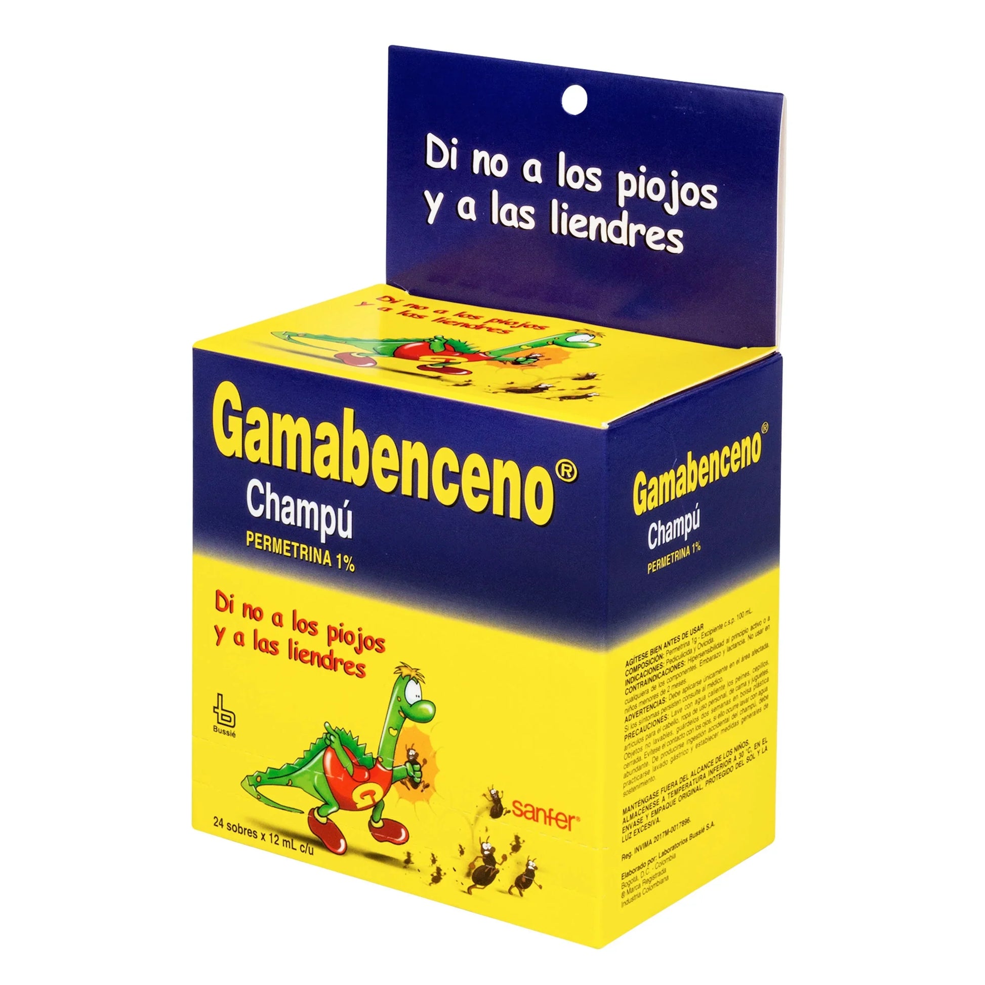 Shampoogamabenceno Plus 24 Sobres