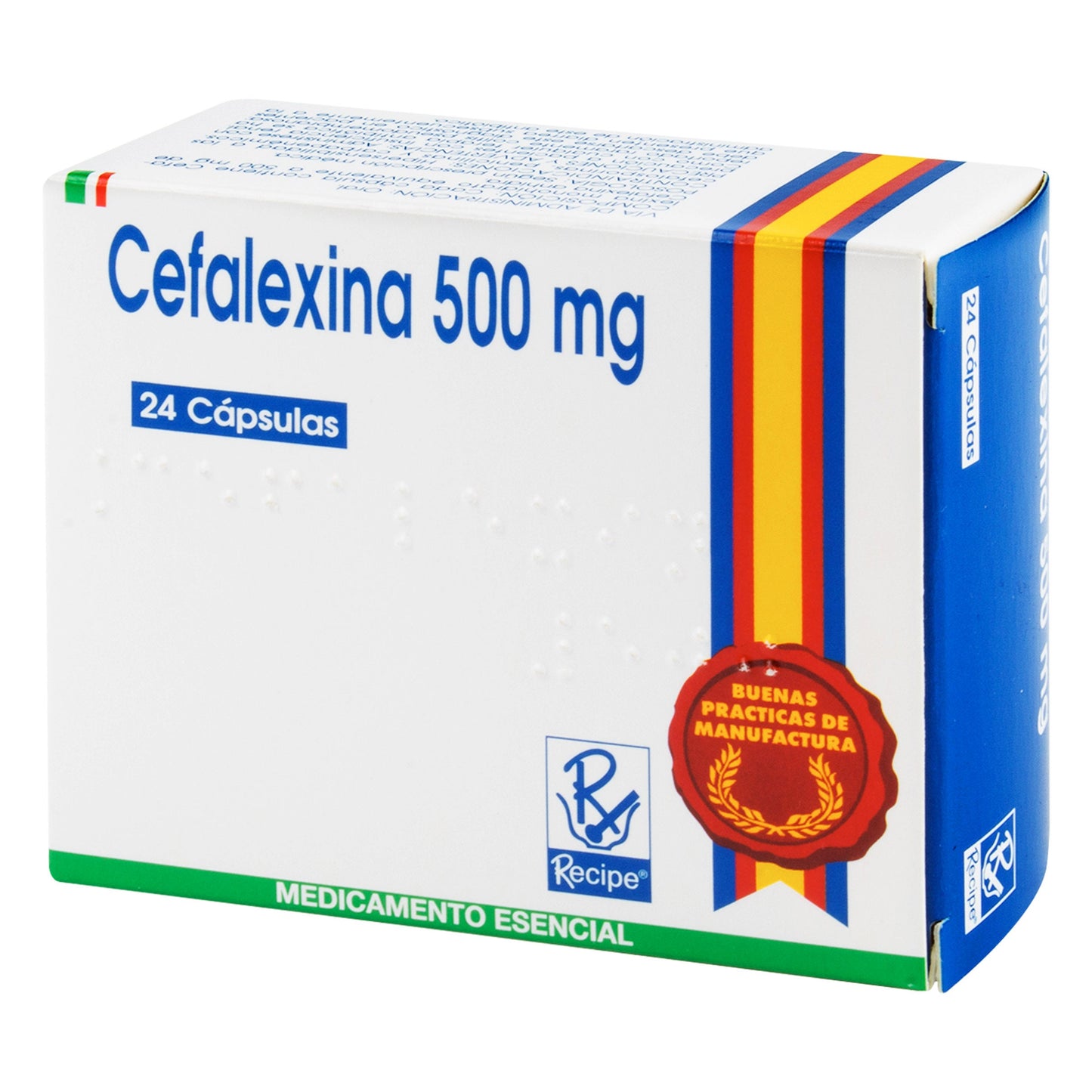 Cefalexina 500 mg 24 Cápsulas Rc