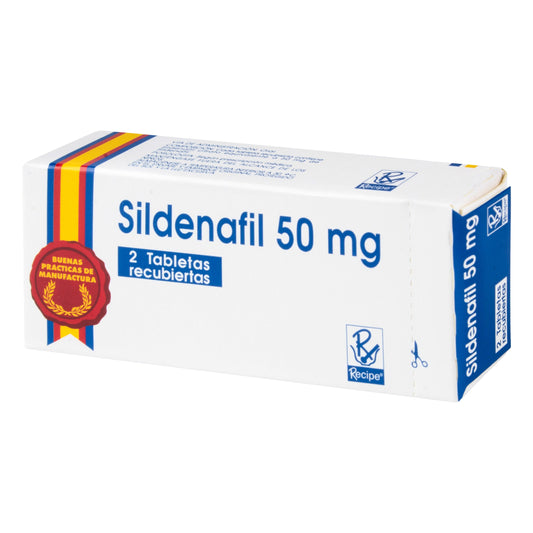Sildenafil 50 mg 2 Tabletas Rc