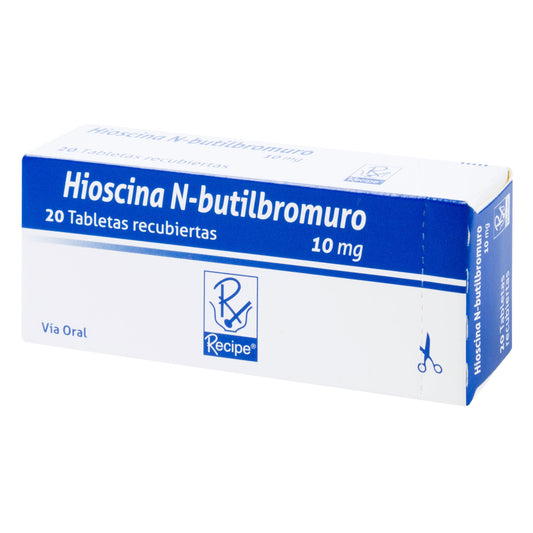 Hioscina N-butil Bromuro 10 mg 20 Tbs Rc