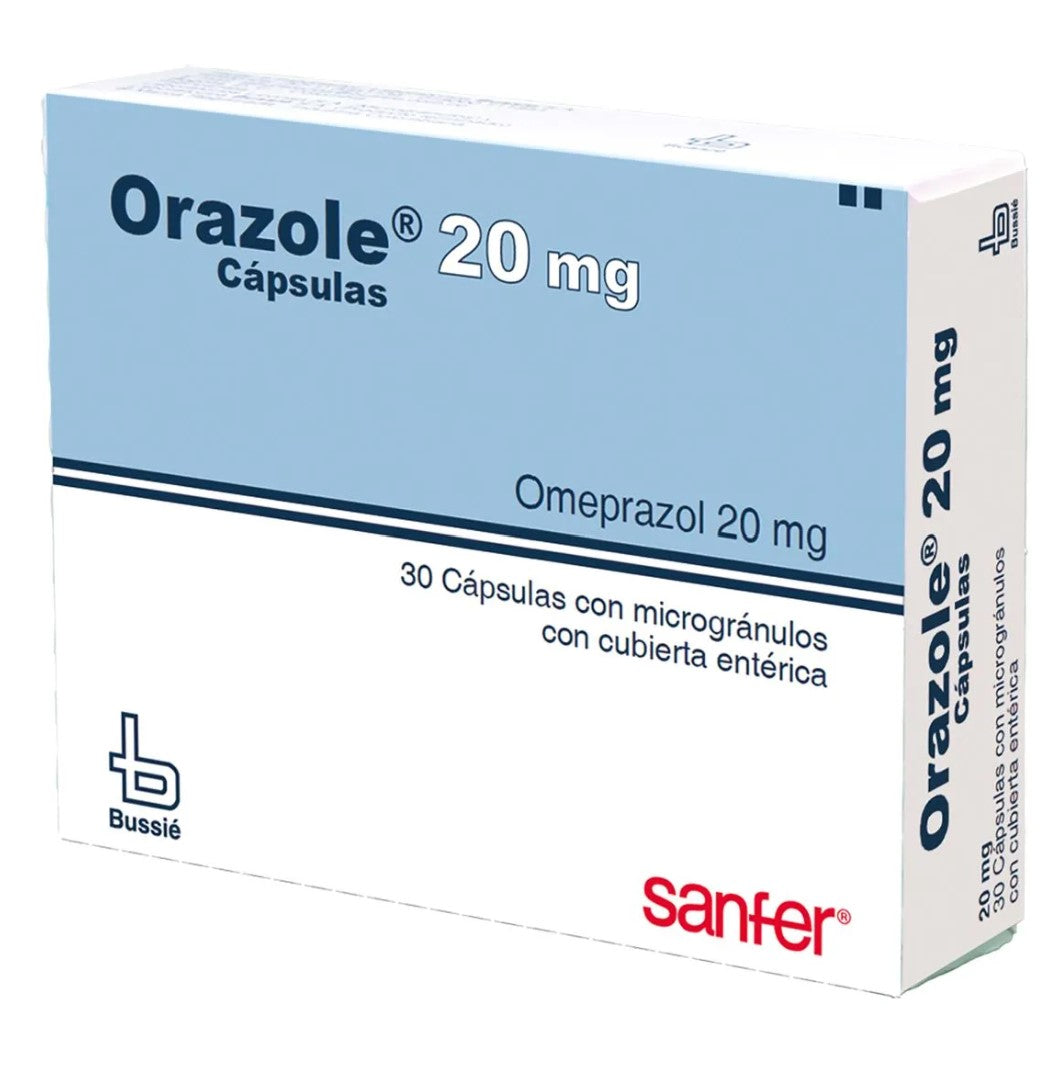 Orazole 20 mg 30 Cápsulas