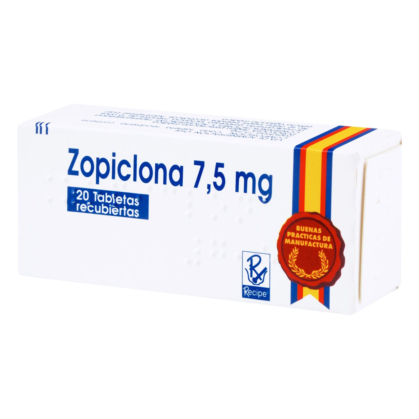 Zopiclona 7.5 mg 20 Tabletas Rc