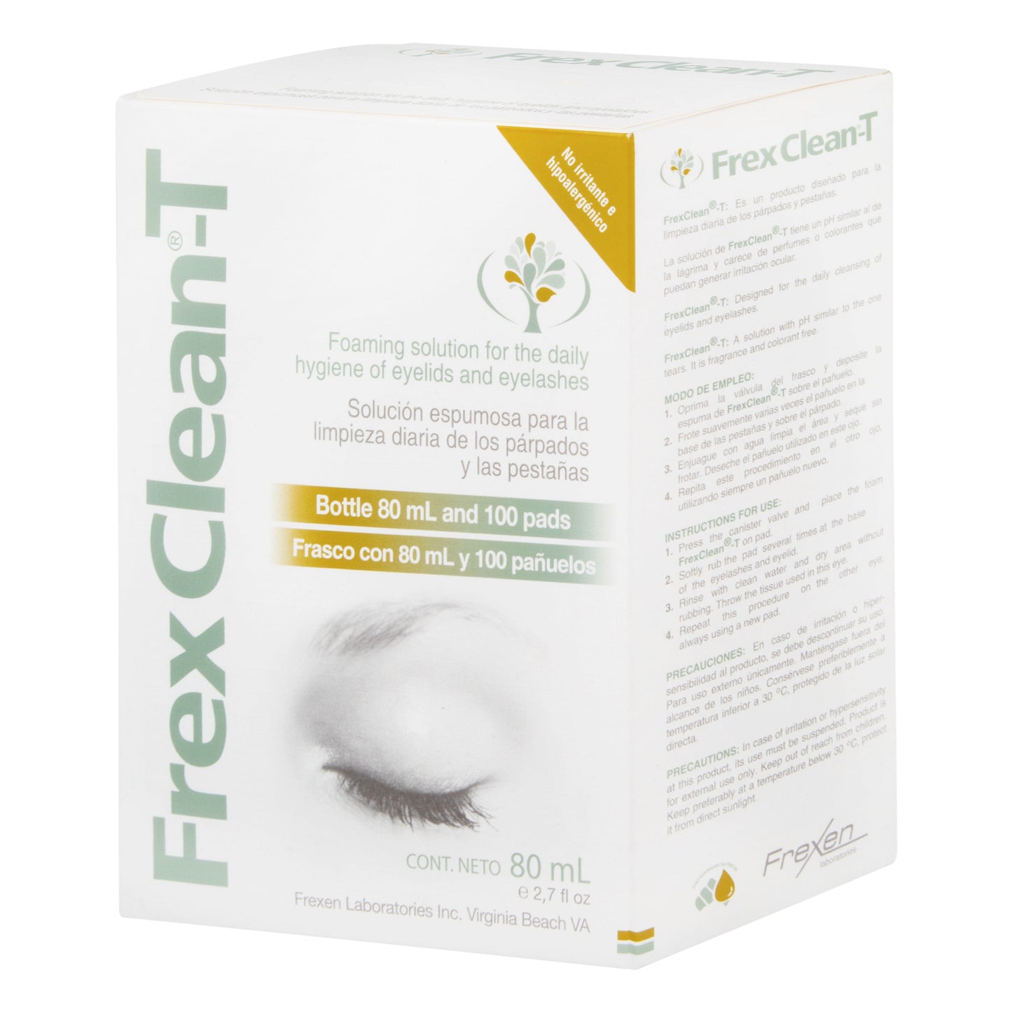 Frex Clean T Solución.80 ml+100 Panuelos