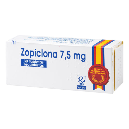 Zopiclona 7.5 mg 30 Tabletas Rc