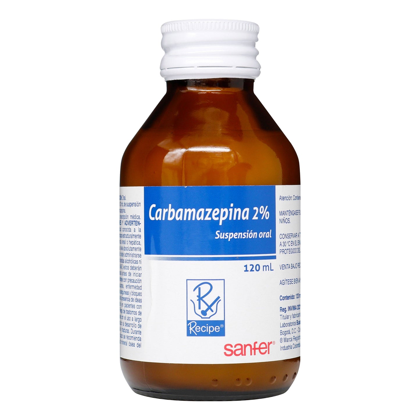 Carbamazepina 2% Suspensión 120 ml Rc