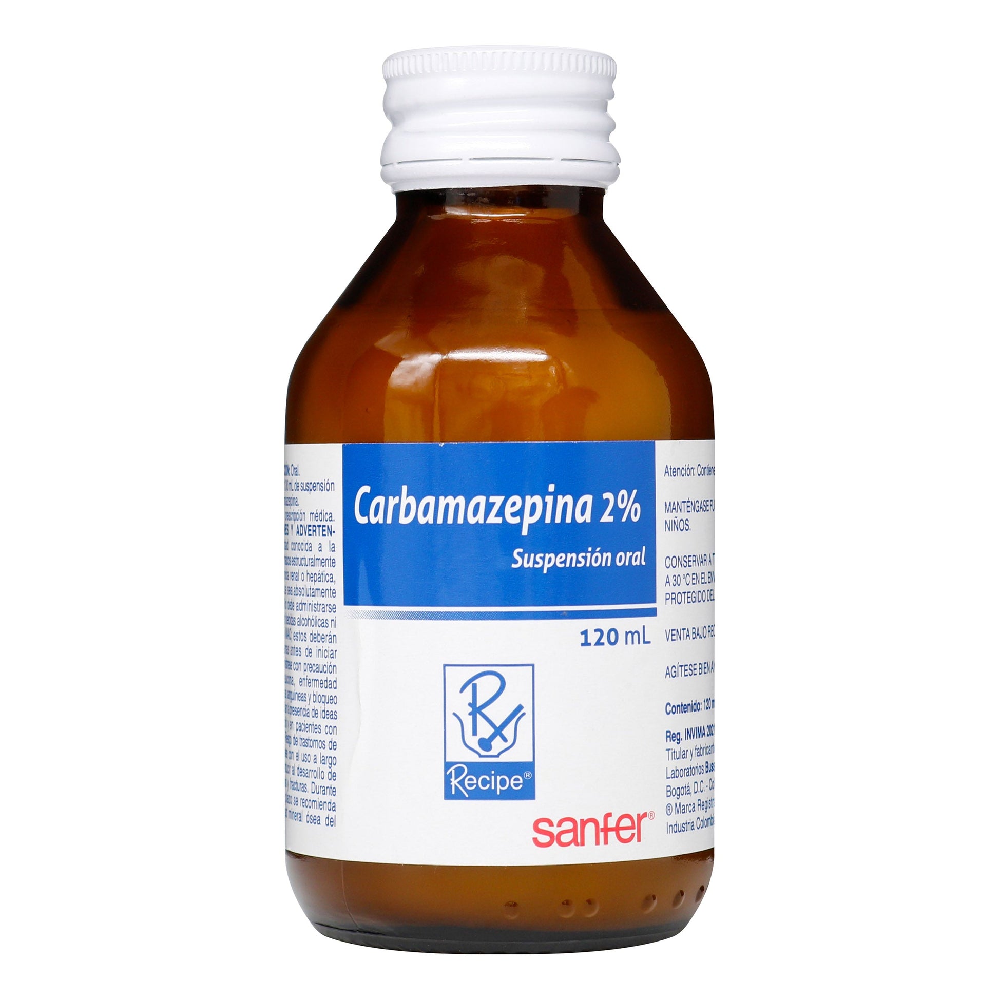 Carbamazepina 2% Suspensión 120 ml Rc