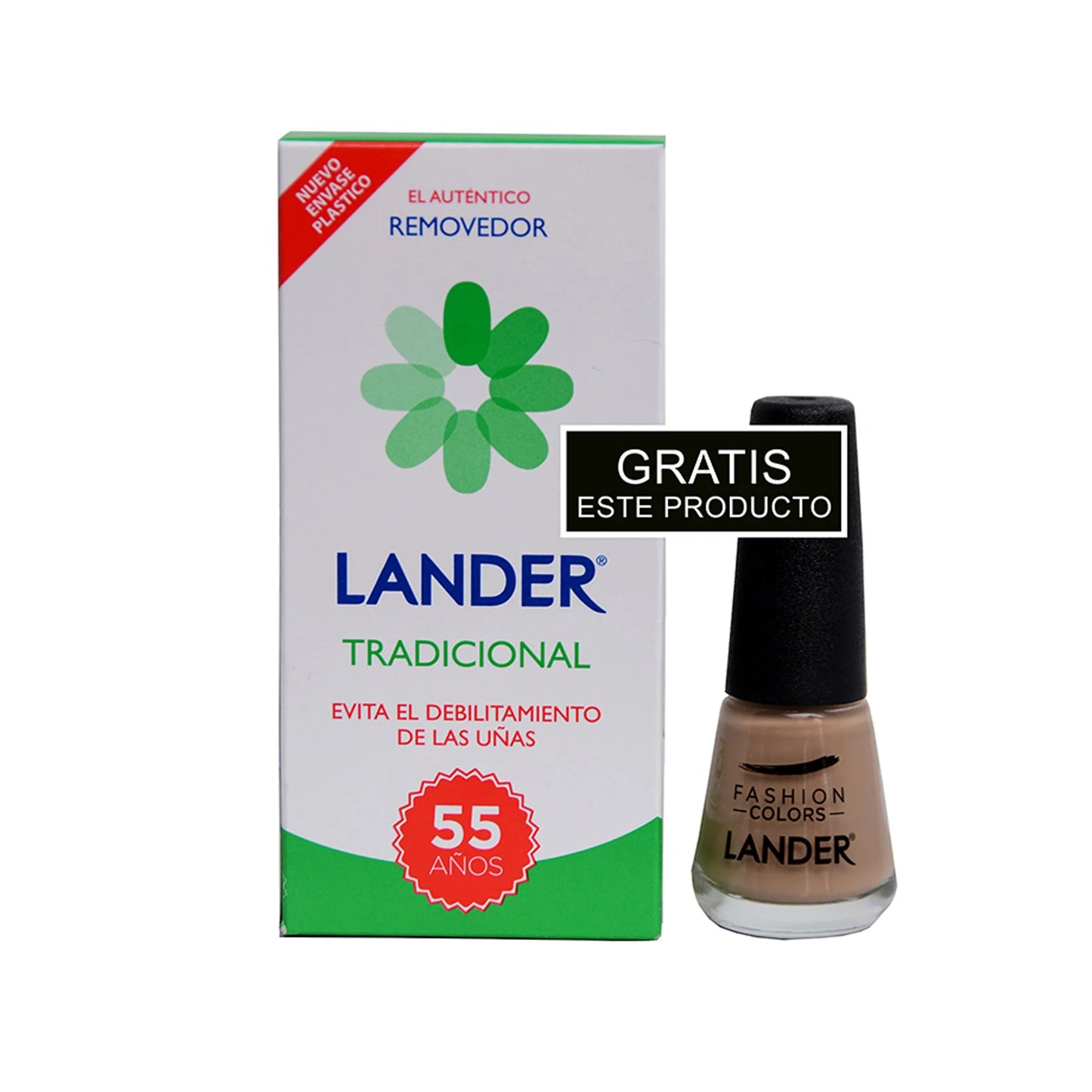 Removedor Lander Tradicional 55 Mililitros Gratis Esmalte