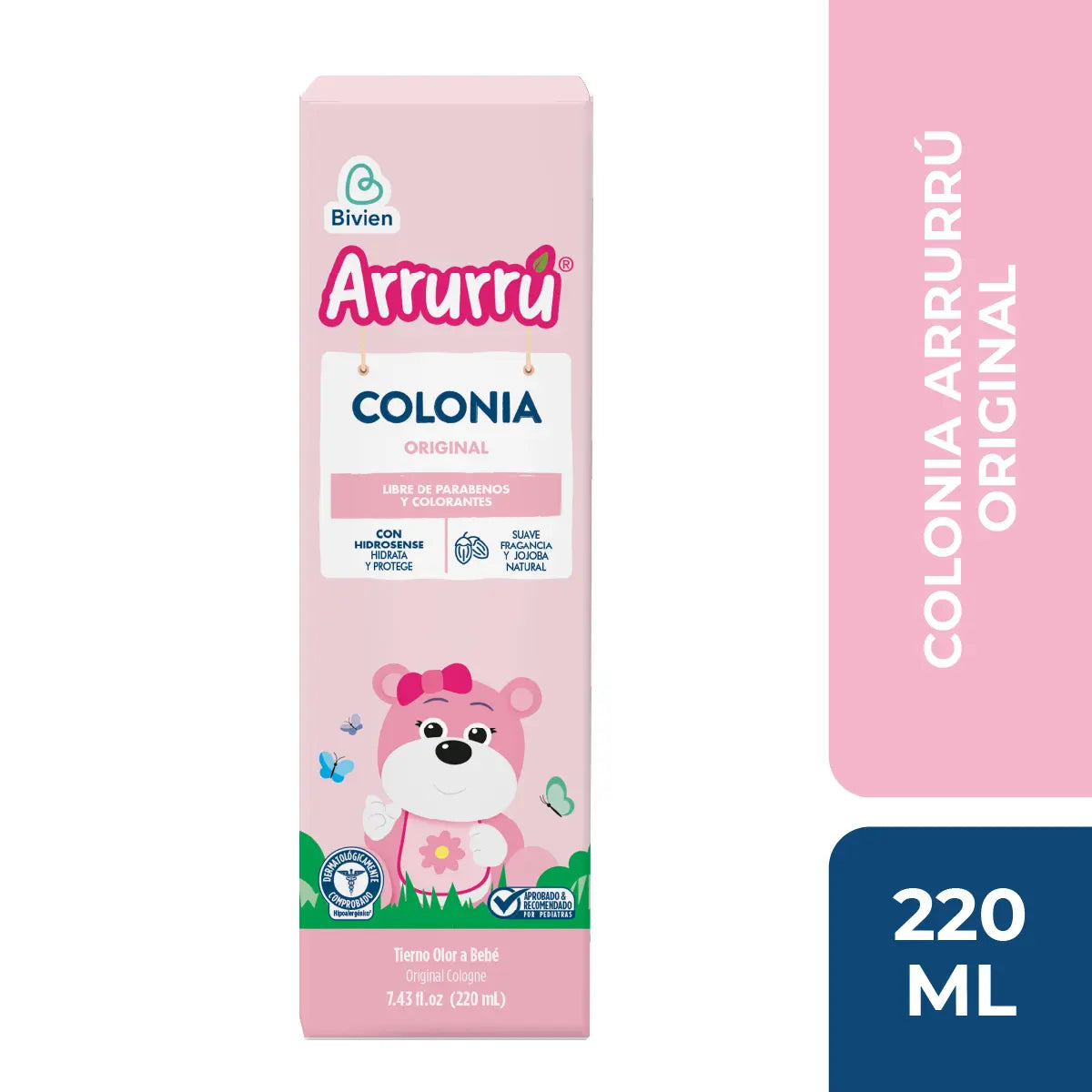 Colonia Arrurru Naturals Rosada 220 ml (2)