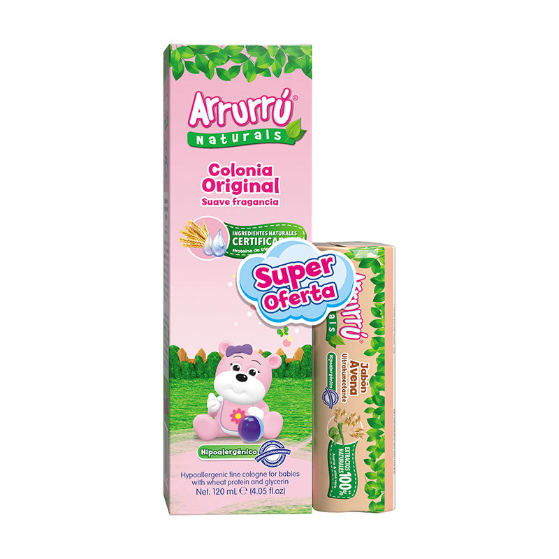 Colonia Arrurrú Naturals Rosada 120 + Jabón Avena Super Oferta