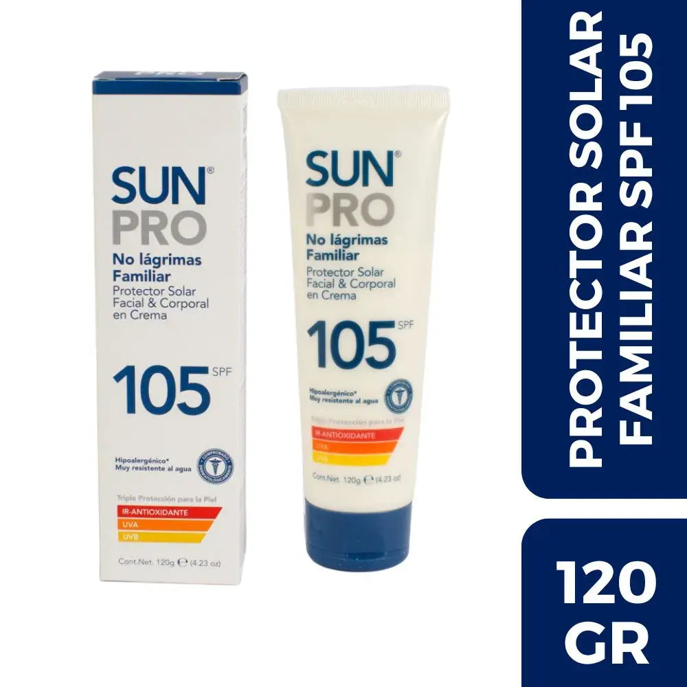 Bloqueador.SUN Pro Crema.SPF 105 Familiar 120 gr